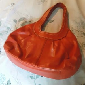 Coral coach purse